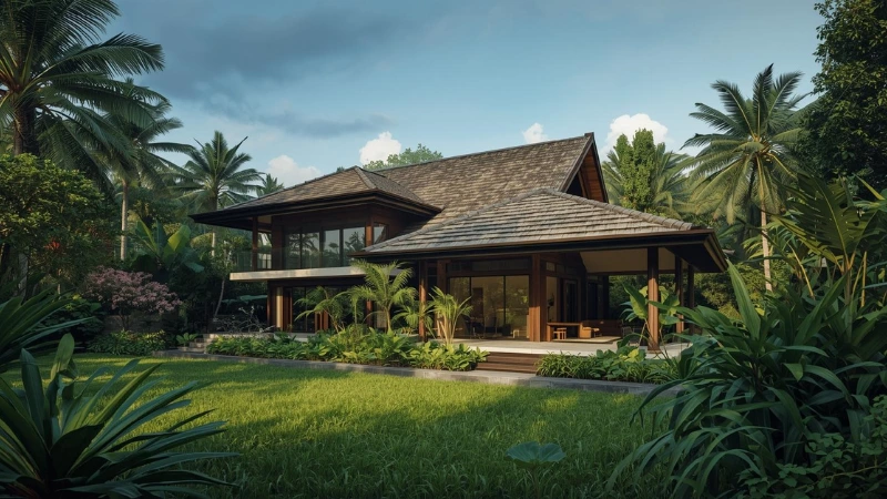 desain rumah tropis: solusi Rumah sejuk tanpa ac menyala sepanjang hari